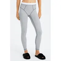 Fabletics Waffle Legging Classic Grey Heather/white Größe: XL Short | Sport-Leggings Outlet | Damen | Grau