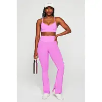 Fabletics Sleek Seamless High-waisted Flare Pant Electric Orchid Größe: XXL/1X REG | Sport-Leggings Outlet | Damen | Magenta