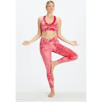 Fabletics Crushed Velour Crossover Legging Strawberry Red Größe: XL REG | Sport-Leggings Outlet | Damen | Rot