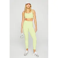 Fabletics Boost High-waisted 7/8 Morning Dew/reflective Silver Größe: XL Short | Sport-Leggings Outlet | Damen | Grau