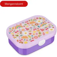 Mepal Campus Brotdose mit Bento-Einsatz und Gabel - Food Fest - Vesperdose - Einschulung