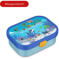 Top 1 Toys Campus Brotdose mit Bento-Einsatz und Gabel - Tropical Ocean - Vesperdose - Einschulung