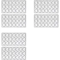 Jojomino 6 STÜCKE Polycarbonat-Schokoladenform Professionelle Formen für Schokoriegelform Süßwaren Osterbacken