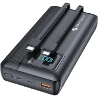 Siltcon Schnelllade-Powerbank 30000 mAh – 22,5 W – USB-C und USB-A – LED-Anzeige
