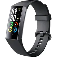 Siltcon Activity Tracker Pro Smartwatch – AMOLED, Schrittzähler, Herzfrequenz und Schlaftracking – 2 Armbänder – Schwarz