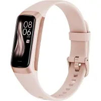 Siltcon Vitéa Smartwatch Damen – AMOLED, Schrittzähler, Herzfrequenz, Schlaf- und Zyklustracking – 2 Armbänder – Rosa