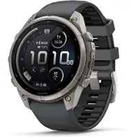 Garmin FENIX 9 PRO - INREACH, 47 MM TITAN Smartwatch Titan Silikon, 22mm, Graphit/Schwarz