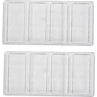 Jojomino 2X Schoko Riegel Schokoladen Form Backen SüßIgkeiten Stock Kuchen Dekorieren Werkzeug Transparent Hart Schokolade Hersteller Polycarbonat