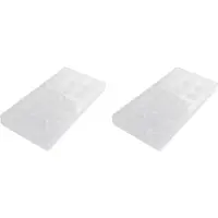 Jojomino 2X 3D Schokoladen Form Selbst Gemachte Quadratische Schokolade Diy Pastry Werkzeug Polycarbonat Schokoladen Formen