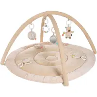 Fehn 3-D-Activity-Decke Capybara Beige / Braun, Ø 85 cm