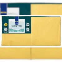 Metro Professional Servietten, 33 x 33 cm, 1/4 Falz, 3-lagig, gelb, 4 x 250 Stück