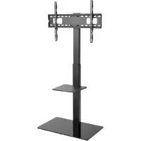 Alterzone Slim 7g, stativ med glasfod til 37"-70" TV, sort