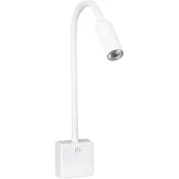 SEBSON LED Steckdosenlampe dimmbar weiß, Steckerlampe 4W flexibel Leselampe Leuchte