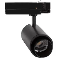LEDKIA 3-Phasenstromschiene LED-Strahler 20W Fasano Cilindro Dimmbar Schwarz 4000K tralweiß