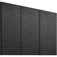 SUGIFT Werkzeugwand, 61 x 30 cm, 3er-Set, Stahl-Stecktafel-Wand-Organizer, Werkzeuglochwand für Wohnzimmer, Garage, Werkzeugaufbewahrung, Werkbank