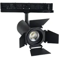 LEDKIA 3-Phasenstromschiene LED-Strahler 30W Fasano Cinema Dimmbar DALI Schwarz 4000K tralweiß