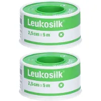 Leukosilk 2,5 cmx5 m 2x 2x1 St Pflaster