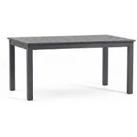 Idea New Garden Srl Ausziehbarer Gartentisch 150/210x90 cm aus matt lackiertem Aluminium, rechteckig, mit integrierter Verlängerung für 8 Personen, ideal für Garten, Terrasse Alvaro/Grau