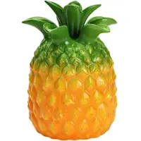 Wurm Vase Ananas aus Keramik Grün/Orange