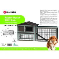 Flamingo Kaninchenstall mit Auslauf Sunshine Urban