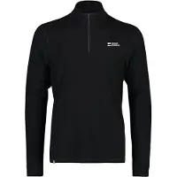 Mons Royale Mens Cascade Merino Base Layer 1/4 Zip Long Sleeve black XS