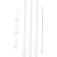Typecat Mit Strohhalmen kompatible Gallonen-Wasserflasche, wiederverwendbar, verstellbar für 1000 ml/2000 ml Krug, 3er-Set
