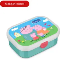Mepal Campus Brotdose mit Bento-Einsatz und Gabel - Peppa Pig - Vesperdose - Einschulung