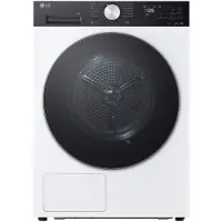 LG RNX5010TKC, Freistehend, Frontlader, Wärmepumpe, Weiß, Schwarz, Berührung, Drehregler, Schwarz