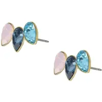 Otazu Classic Triple Leaf Earpins Rosewater Opal Pink, Blue Größe: OS | Ohrringe Outlet | Damen | Blau