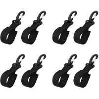 Tlily 8X Paddel-Aufbewahrungsclip, Paddelhalter, Kajakboot, Angelrutenhalter-Clip, Schlauchbootpaddel, Rudergurt, Gurtband