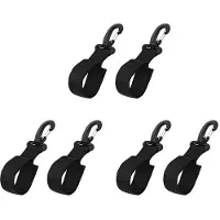 Tlily 6X Paddel-Aufbewahrungsclip, Paddelhalter, Kajakboot, Angelrutenhalter-Clip, Schlauchbootpaddel, Rudergurt, Gurtband