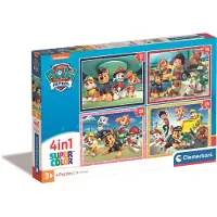 Clementoni Supercolor 4In1 Puzzel Paw Patrol 12-24 Stukjes