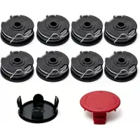 OEM Drahtspule für Rasentrimmer, 6,1 m Länge Ø 1,6 mm (8 Spulen + 2 Abdeckungen)