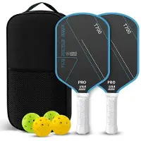 TAUOH Pickleball-Schlägerset - T700 Profi-Schläger in Turnierqualität, Blau
