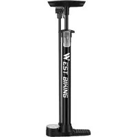 TAUOH WEST BIKING 120PSI Fahrradluftpumpe für Schrader-/Presta-Ventil, Geeignet für MTB, Rennrad, Motorrad, A