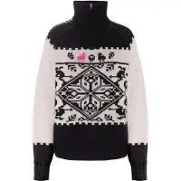 Kari Traa Saga Knit, Pullover, Damen, schwarz/weiß