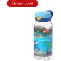 Mepal Campus Trinkflasche mit Klappdeckel 600 ml - Tropical Ocean