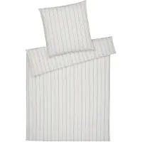 Elegante Soft-Flanell Bettwäsche Cornwall creme 155x220 cm + 80x80 cm