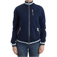 John Galliano Cardigan en coton zippé bleu pour femme
