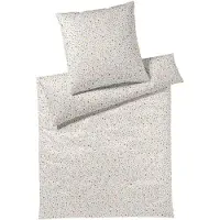 Elegante Soft-Flanell Bettwäsche Holly sand 155x220 cm + 80x80 cm