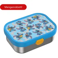 Mepal Campus Edelstahl Bento Stitch Brotdose mit Gabel - Vesperdose - Einschulung