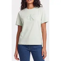 Calvin Klein Hero Short Sleeve Classic Mono Phantom Green Größe: M | Hemden Outlet | Damen | Grün