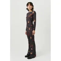 Soulland Roca Top Black Aop Größe: S/M | Longsleeves Outlet | Unisex | Schwarz