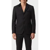 The Kooples Straight-cut Jacket With 3 Buttons & 3 Pockets Black Größe: 46 | Blazer Outlet | Herren | Schwarz