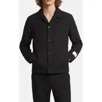 Calvin Klein Ls Lyocell Shirt Jacket Black Größe: L | Longsleeves Outlet | Herren | Schwarz