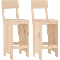 vidaXL Barhocker 2 Stk. 40x48,5x115,5 cm Massivholz Kiefer