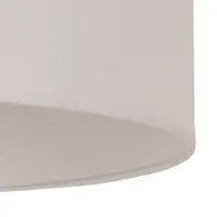 Duolla Lampenschirm Ivory, creme, Ø 60 cm, Höhe 35 Textil Ivory , creme / amber, Textil / Stoff / Seide