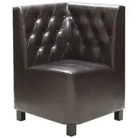 Pemora Dinerbank Sofa Restaurantbank Bistrobank DUBLIN CHESTER IE Kunstleder Antiklook dunkelbraun