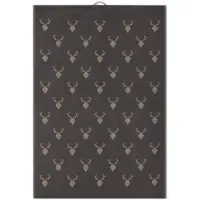 Ross 3er Pack Baumwoll-Geschirrtücher Hirsch Geschirrtuch 50x70 cm Hirsch Allover 3er Pack - grau;beige