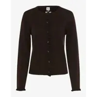 Brax Strickjacke mit Rüschen und Volant in Brunette | Gr.: 40